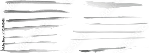 Abstract Strokes: A collection of varied, abstract strokes in shades of gray, artfully arranged to create a minimalist yet expressive visual statement.