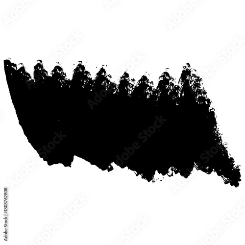 hand drawn black brush strokes for grunge designs