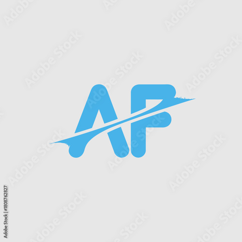 A sleek and modern monogram logo featuring the letters AF, designed with a contemporary flair that captures attention for personal or business branding.