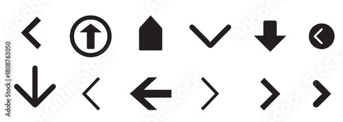  set of black vector arrows arrow icons 