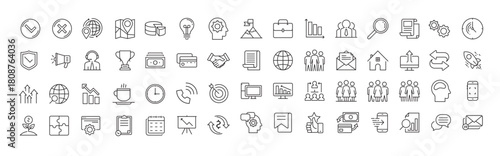 Set of Business strategy icons vector illustration