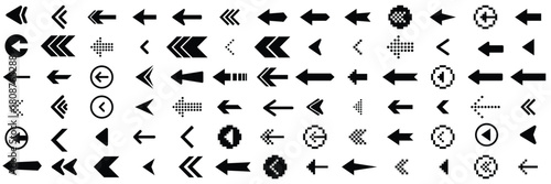set of arrow direction icons