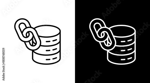 Data Link With Icon Set Design