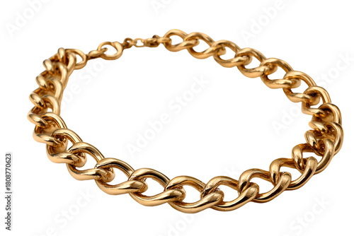 Wallpaper Mural Luxurious gold chain necklace display jewelry store product showcase urban environment close-up view fashion accessory Torontodigital.ca