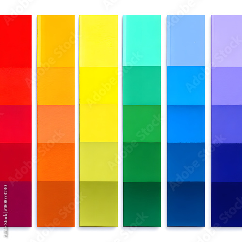 Color palette with gradients