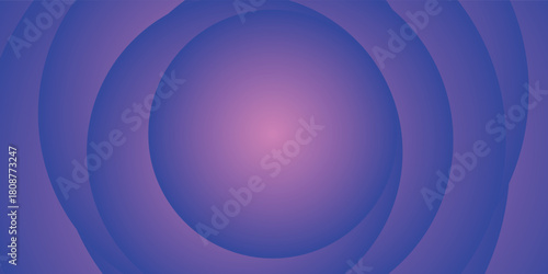 Gradient background. Abstract circle papercut smooth color simple vector