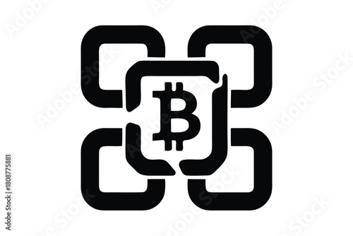 Modern Illustration of Decentralized Currency