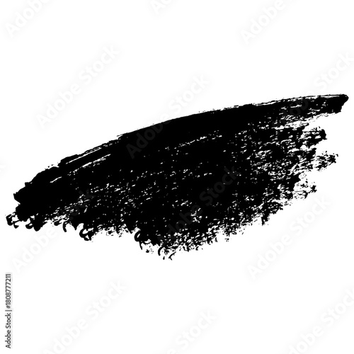 Hand drawn black brush strokes for grunge themed backgrounds