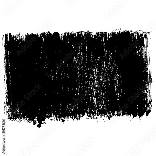 Hand drawn and black brush strokes for grunge designs