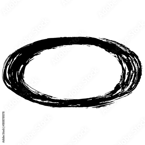 Hand drawn black ink brush strokes for grunge backgrounds