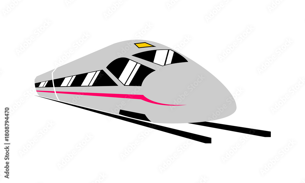 Fototapeta premium Fast train illustration design vector