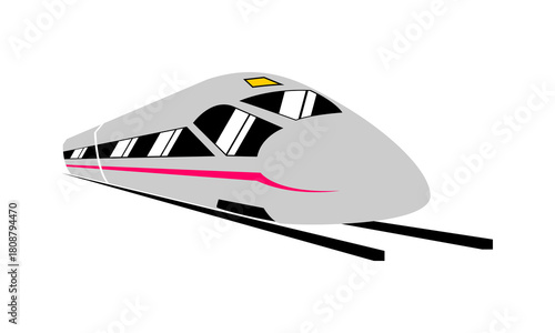 Fast train illustration design vector