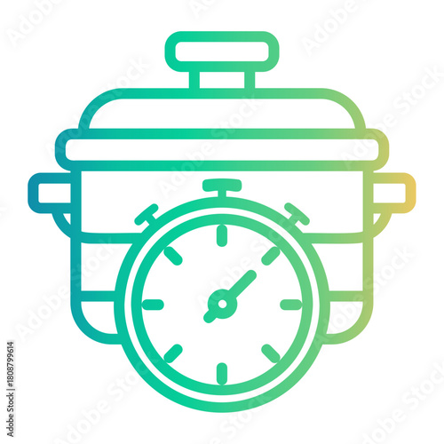 time Line Gradient Icon