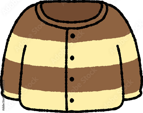 vector illustration of cardigan
