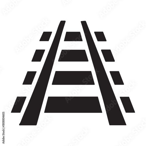 Mining Rail icon or logo isolated sign symbol vector illustration - high quality black style vector icons