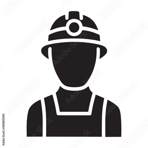 Quarryman icon or logo isolated sign symbol vector illustration - high quality black style vector icons