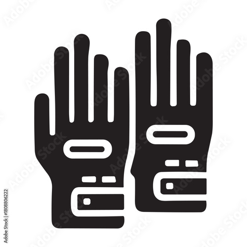Safety Gloves icon or logo isolated sign symbol vector illustration - high quality black style vector icons