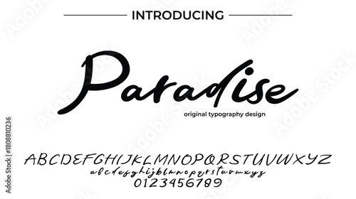 Paradise - Elegant Script Font for Smooth Handwritten Design and Creative Typography