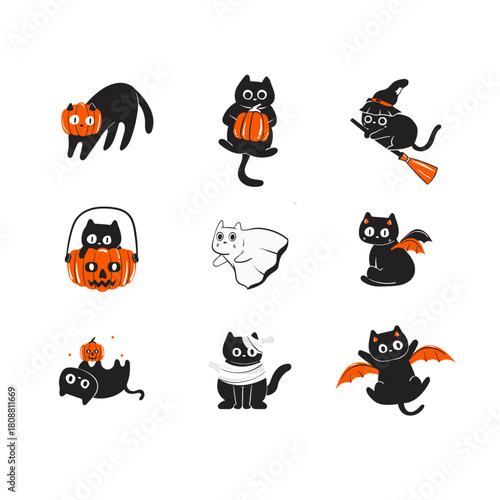 Cute Halloween Cat