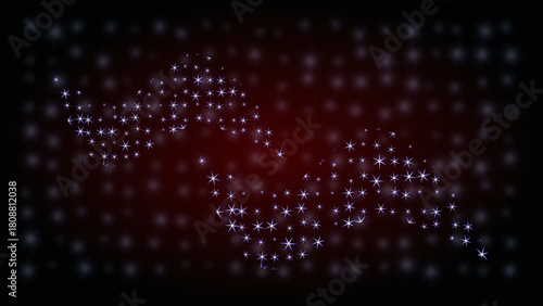 Deep space galaxy art, shooting stars over mountains
