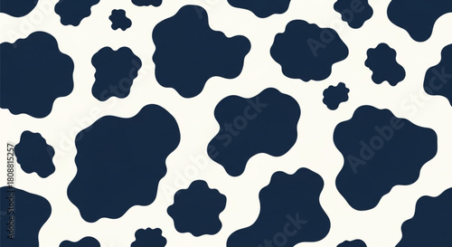 Seamless cow print pattern for vibrant designs and trendy backgrounds, perfect for textiles, fashion, and unique creative projects, playful and eye catching