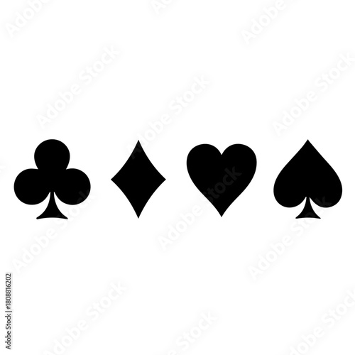 Wallpaper Mural Poker card suits Torontodigital.ca