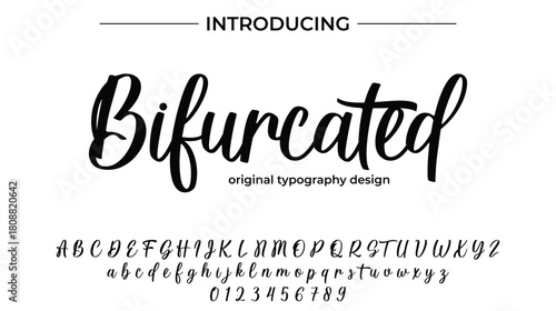 Bifurcated - Elegant Script Font for Smooth Handwritten Design and Creative Typography