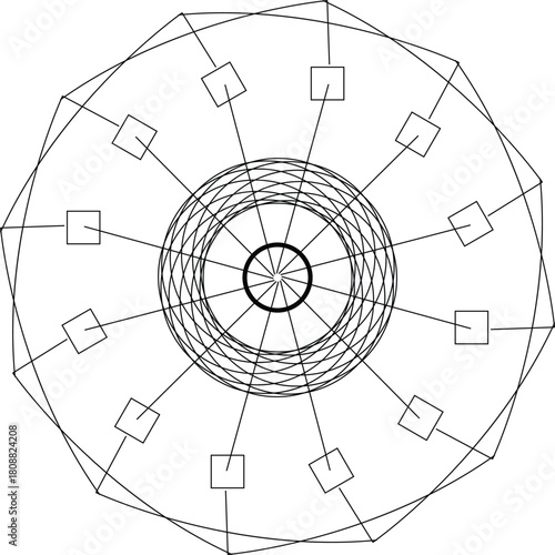 vector drawing of a house