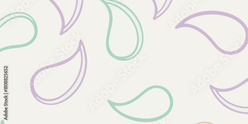 Delicate Pastel Paisley Pattern Serene Background for Creative Projects