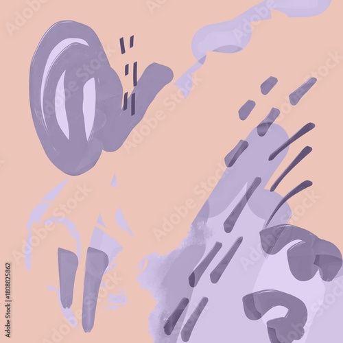 abstract image, blots, scribble