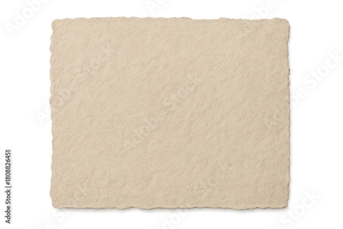 Wallpaper Mural Blank vintage parchment paper with deckle edge, antique handmade texture for old documents, isolated on transparent background Torontodigital.ca