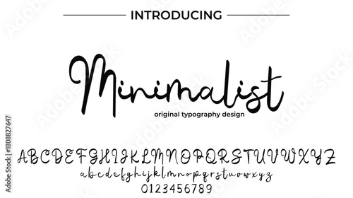 Minimalist - Elegant Script Font for Smooth Handwritten Design and Creative Typography