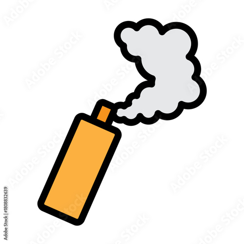 Smoke Bomb Vector Filled Icon Design