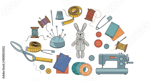 Discover the Art of Sewing and Crafting with Vintage Charm and a Touch of Whimsy - Perfect for Creative Projects and Nostalgic Designs