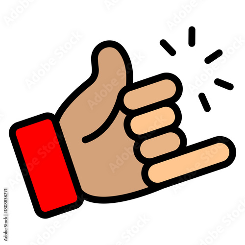 CallMeHand Vector Filled Icon Design