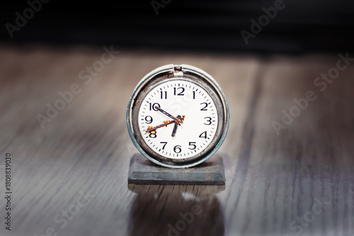 Wallpaper Mural Old retro clock with rust, old table clock Torontodigital.ca
