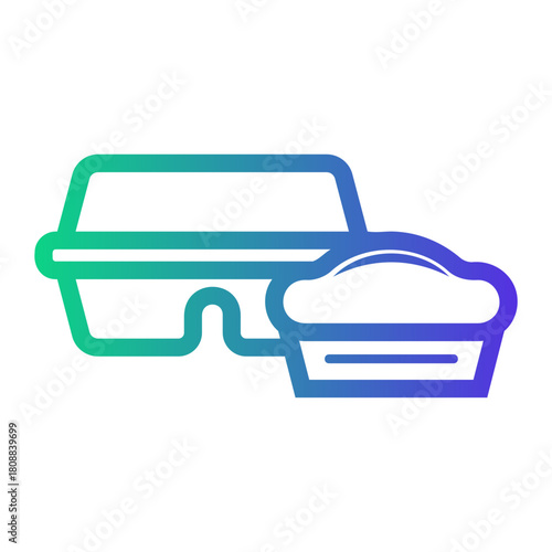 delivery Line Gradient Icon