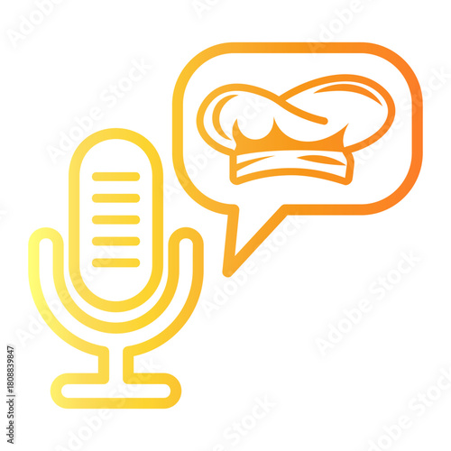 podcast Line Gradient Icon