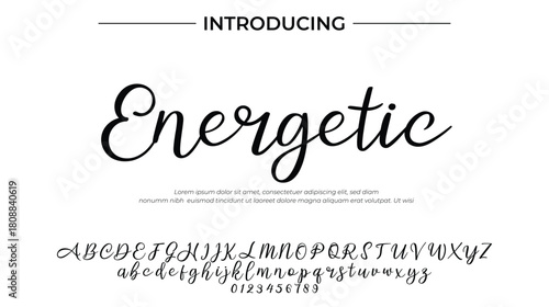 Energetic - Elegant Script Font for Smooth Handwritten Design and Creative Typography