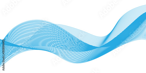 Glowing waveform frequency futuristic energy sound waves technology concept background. Abstract blue wave line vector business texture. Pattern line blend curve flow futuristic background.	
