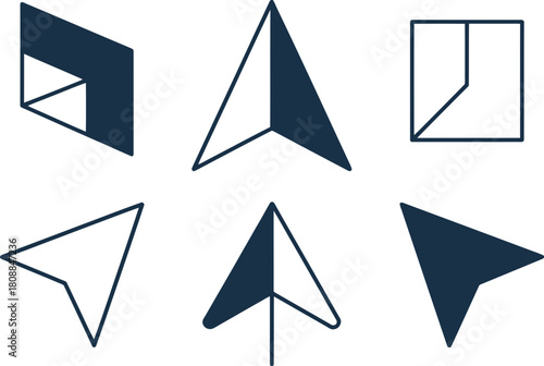 Explore navigation icons for user interface design and wayfinding projects today