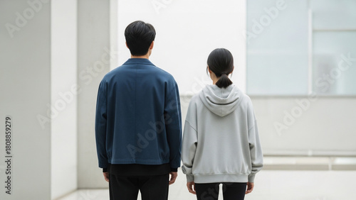 남자 여자 뒷모습