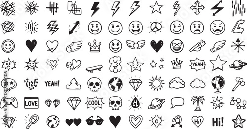 hand drawn icon vector