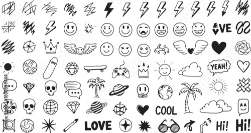 hand drawn alphabet icon