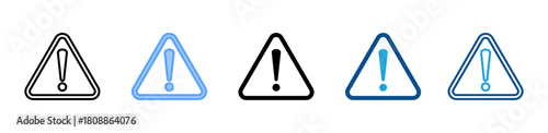 Risk Triangle icon sheet multiple style collection