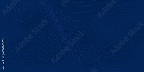 3D modern wave curve abstract presentation background. Luxury paper cut background. Abstract decoration, golden pattern, halftone gradient, 3d vector illustration. Unique dark blue background