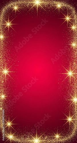 christmas background with golden stars