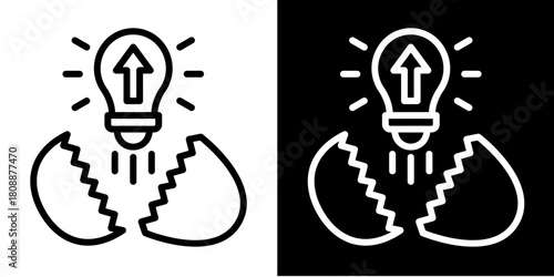 Startup Incubator  Icon Set White Mix Style Collection