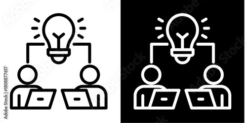 Collaborative Space  Icon Set White Mix Style Collection