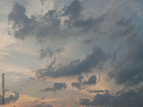 clouds over the sky